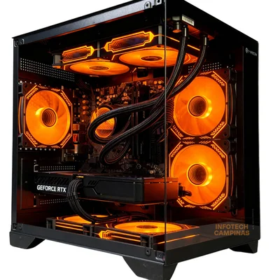 PC Gamer Aquario Ryzen 7 5800x3d | RTX 5060 Ti 8GB | 32gb Ddr4 | SSD Nvme 1TB | Fonte 750w | Wifi | Full Black Edition