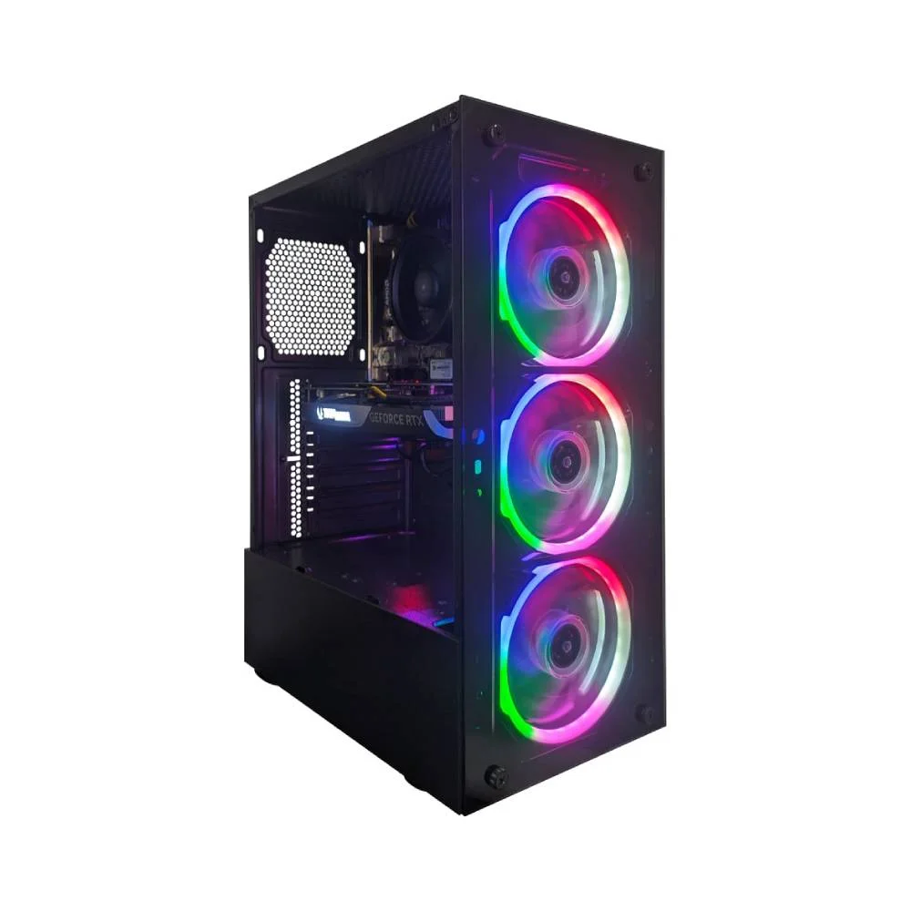 Computador Gamer Stream Amd 1025 Tc Ryzen 5 5600 Geforce RTX 3050 6gb 8GB Ddr4 256gb SSD C/3 Fans WINDOWS 11 Pro - view 3