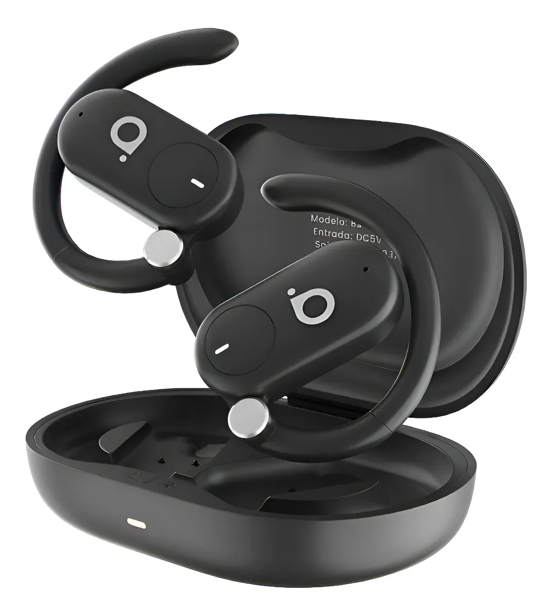Basike Fone De Ouvido Sem Fio Bluetooth 5.4 Com Cancelamento De Ruido Esportes Som Estéreo Tws Ipx5, Bateria De 30 Horas De Duração, 100h Em Standby Ba-fon158 Cor Preto
