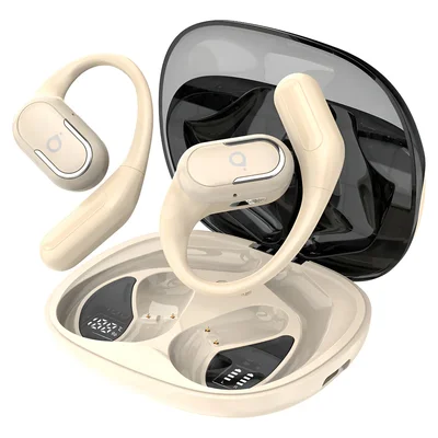 Basike Fone De Ouvido Bluetooth Esportivo Tws Cáqui Moderno - Fones Com Conexão Rápida, 60h Bateria, Ipx6 À Prova D'água Para Treinos Pro (modelo Ba-fon239)