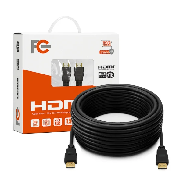 Imagem 2 de 3 do produto Cabo HDMI Full Hd 1080p 20mt