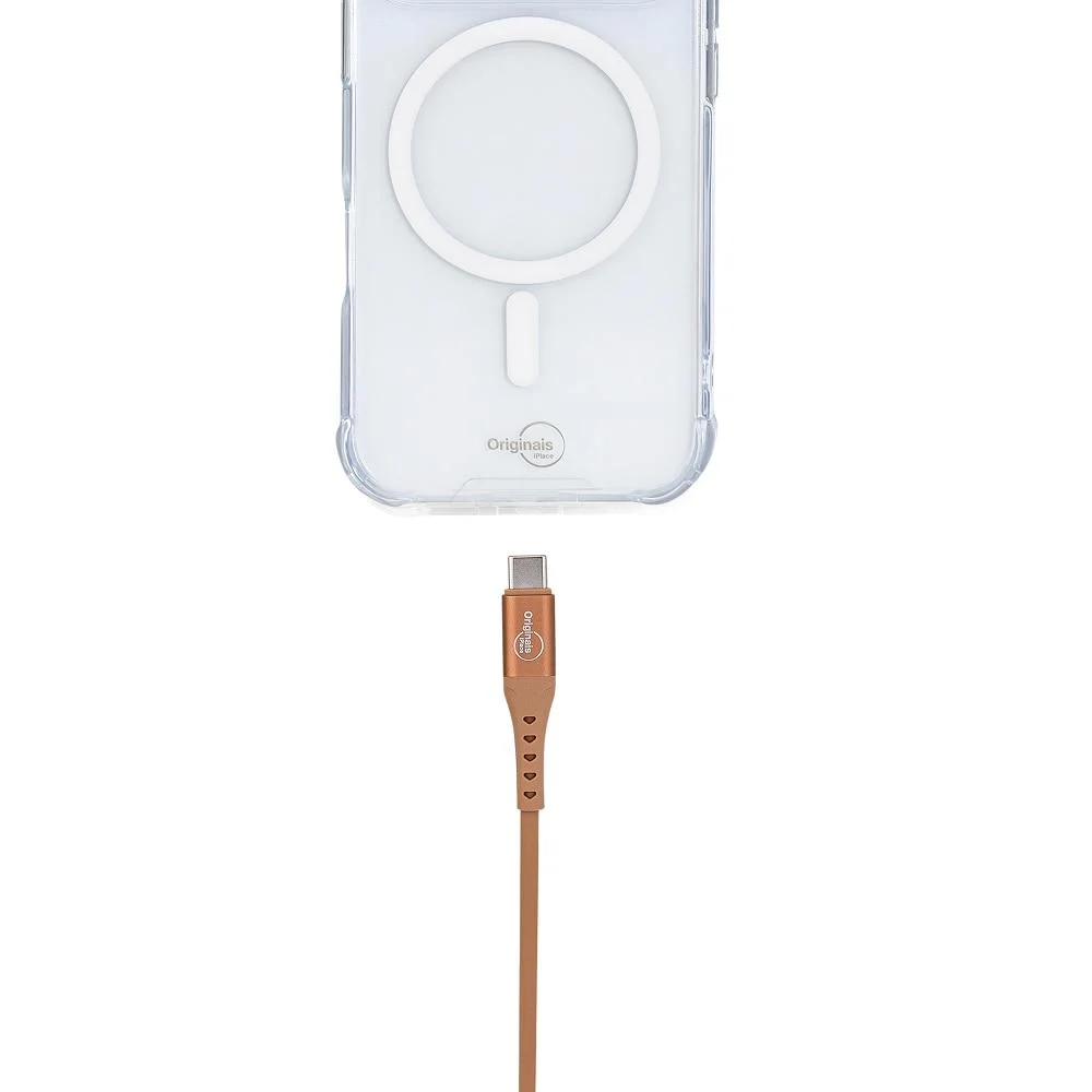 Imagem 3 de 5 do produto Cabo Usb-c Para Usb-c 1,2 M,   Iplace, Avelã