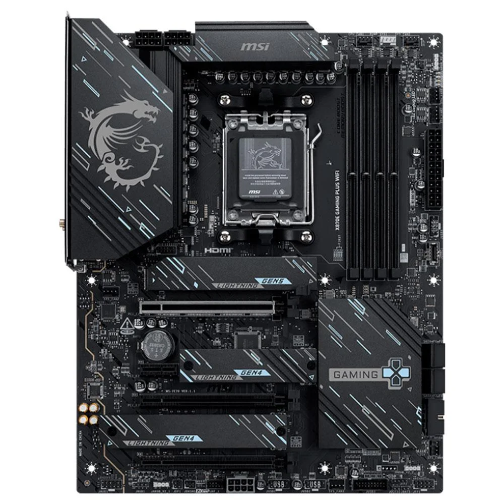 Placa Mãe Msi X870e Gaming Plus Wifi Am5 4xDDR5 Chipset Amd X870e Atx