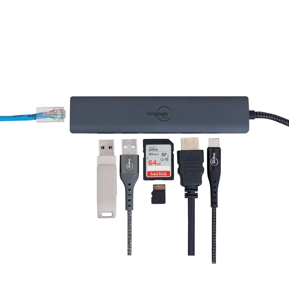 Imagem 4 de 5 do produto Adaptador Multiportas 7 Em 1,   Iplace