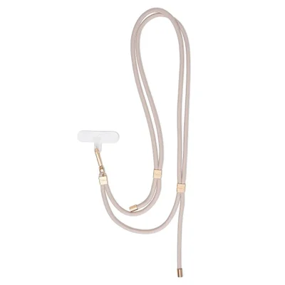 Alça Cordão Ajustável Para Iphone Universal,   Iplace, Bege