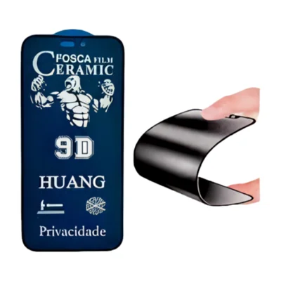 Película De Cerâmica Fosca Privacidade Compatível Para Iphone 16e / 13/13 Pro E 14