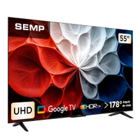 Smart TV Semp 55 Polegadas LED HVA 4K S62 WiFi Bluetooth Google TV 3 HDMI HDR10+ Dolby Audio 55S62 14