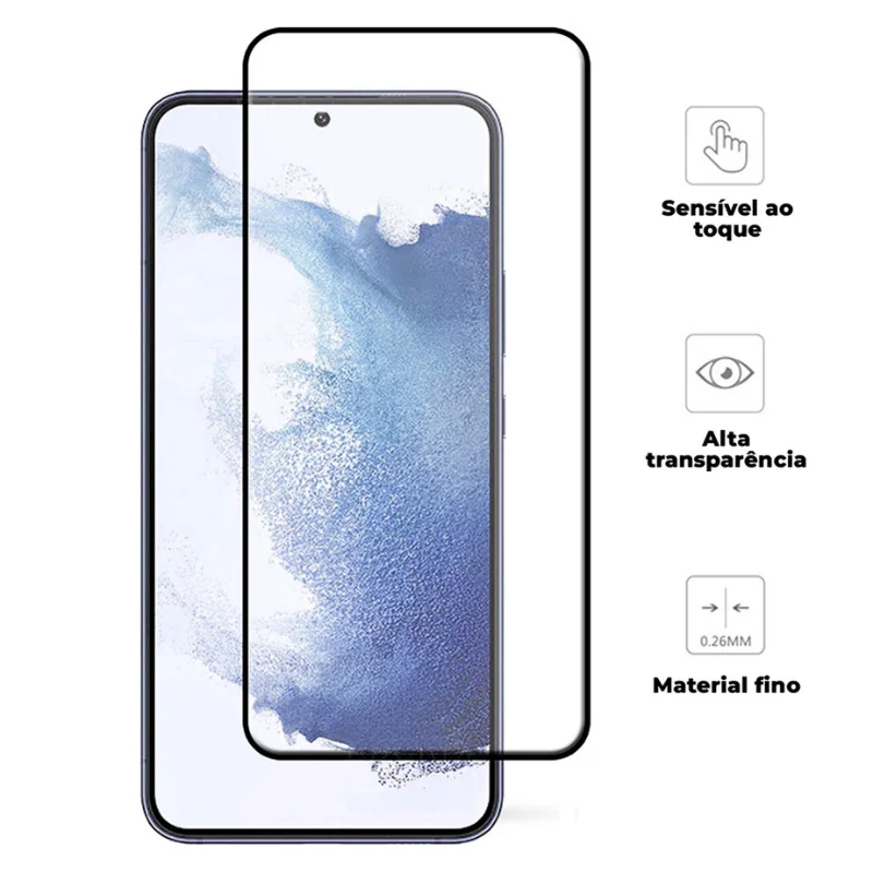 Imagem 2 de 4 do produto Película De Vidro 3d Temperado Compatível Para Smartphone Samsung Galaxy S21
