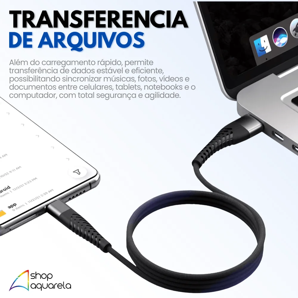 Imagem 5 de 5 do produto 2 Cabos Carregador Lightning Reforçado 2 Metros