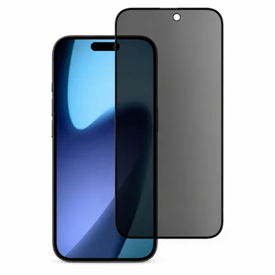 Película De Vidro 3d Privacidade Compatível Com Iphone 14 Pro, 15, Iphone 15 Pro E Iphone 16 – Vidro Temperado 9h Full