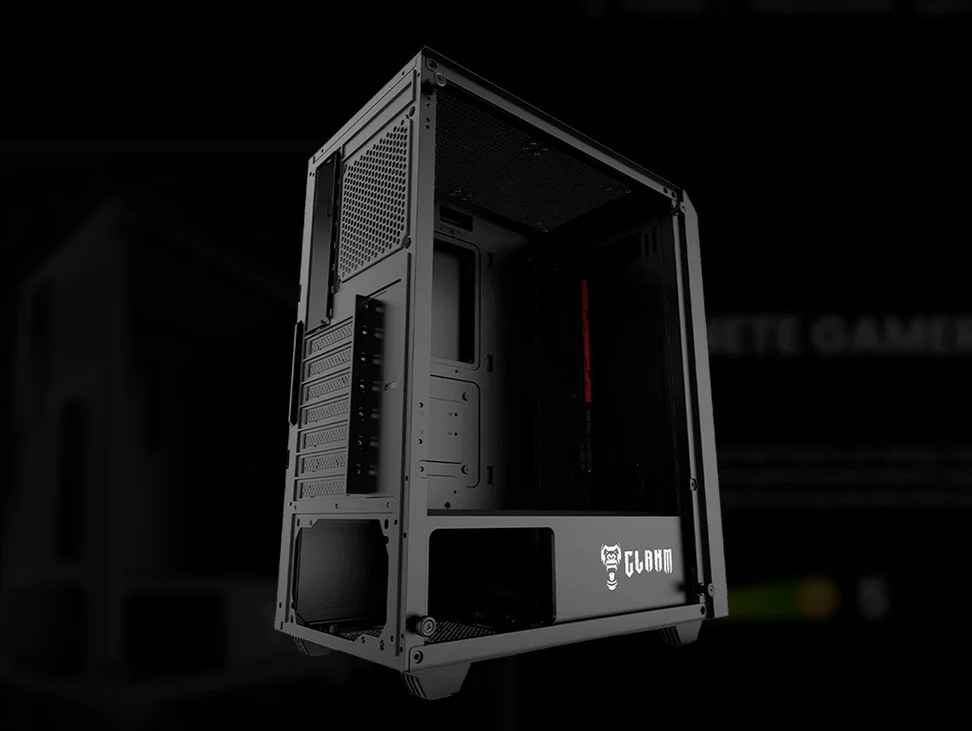 Imagem 4 de 4 do produto Gabinete Clanm Zilla ATX Mid Tower Preto