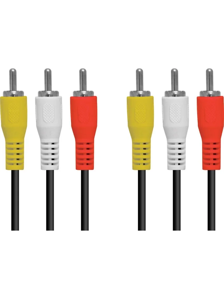Imagem 3 de 3 do produto Cabo 3 Rca X 3 Rca Para Áudio E Vídeo 1.5 Metros - (pacote