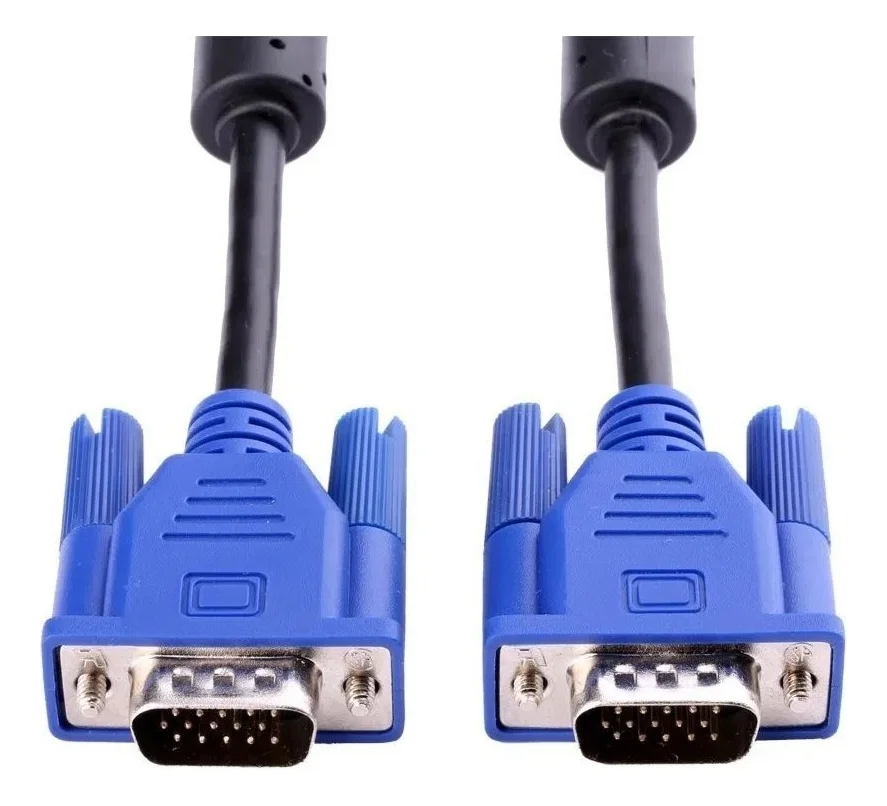 Cabo Vga 1,5m Para Monitor, Projetor, PC E Tv – Vídeo E Áudio
