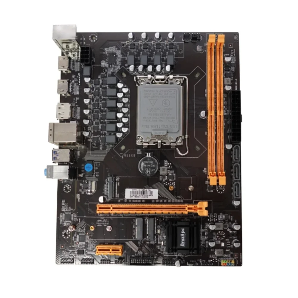 Placa Mãe Intel LGA 1700 H610 Brazil PC, 12ª 13ª 14ª Geração, Oem 4