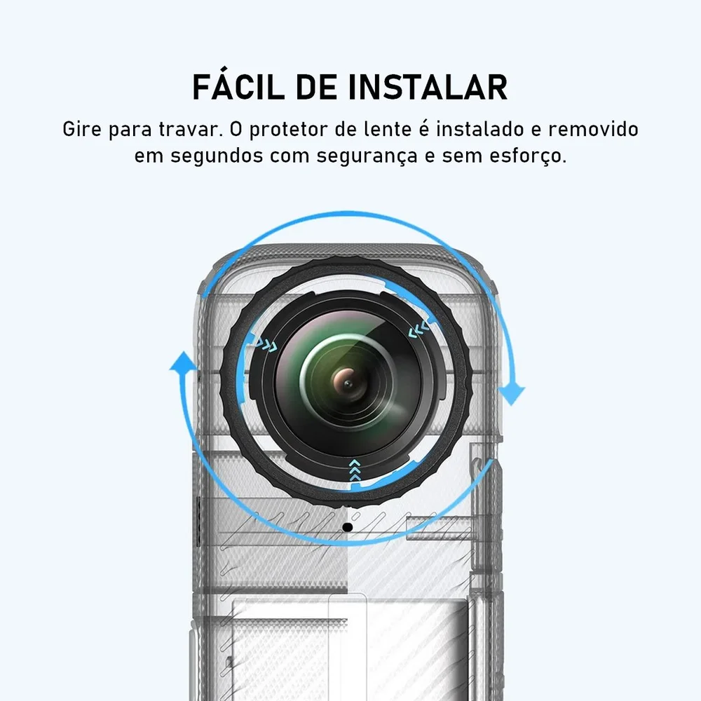 Imagem 4 de 5 do produto Protetores De Lente Em Acrílico Para Câmera Insta360 X4