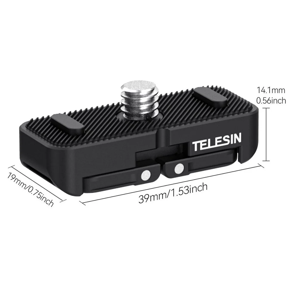 Imagem 5 de 5 do produto Adaptador De Montagem Dupla 1/4" Para Insta360 X4 - Telesin