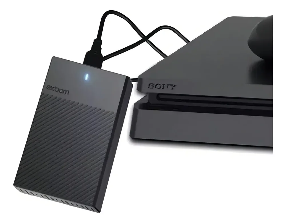 Hd Externo 500gb Slim Case 2,5 Usb 3.0 Notebook PC Tv Cor Preto