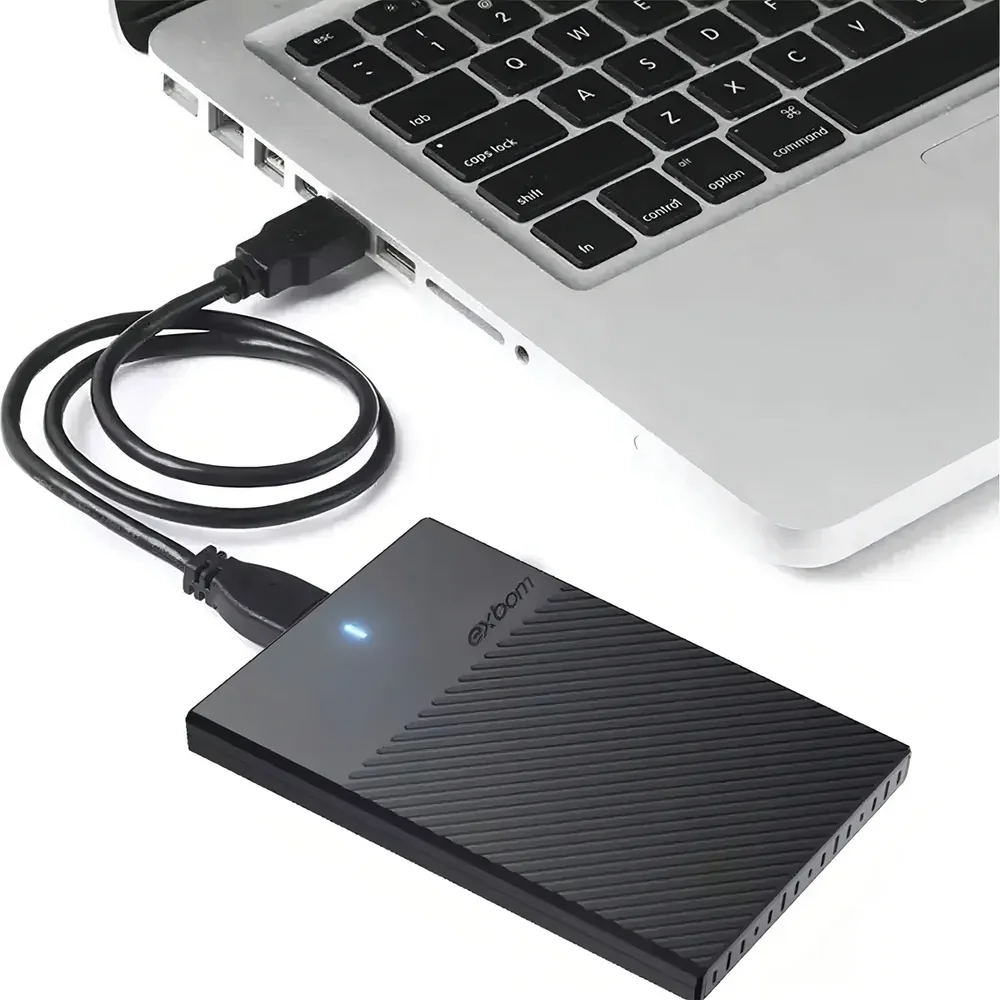 Hd Externo 500gb Slim Case 2,5 Usb 3.0 Notebook PC Tv Cor Preto