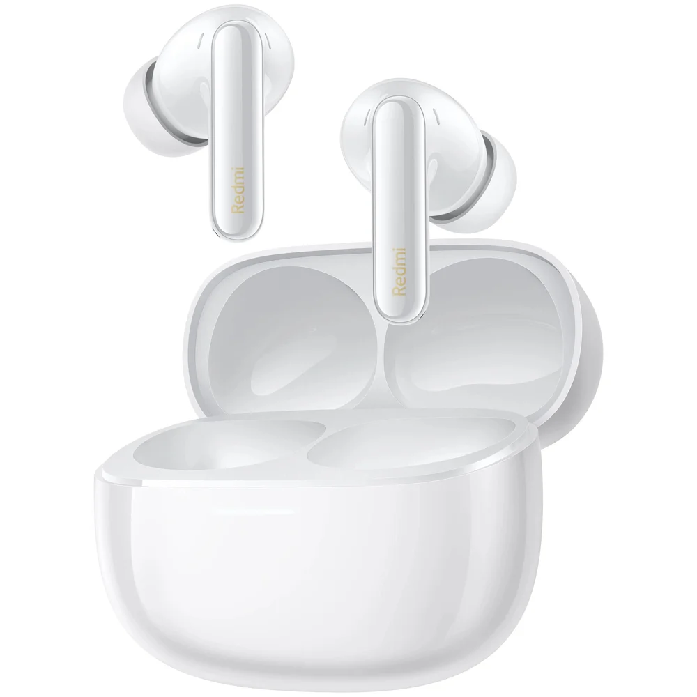 Fone De Ouvido Xiaomi Redmi Buds 6 Pro (bhr9310gl) Glacier Branco - Bluetooth 5.3 - Driver Triplo Cancelamento Ativo De Ruído (anc) Até 36 Horas De Duração Da Bateria,