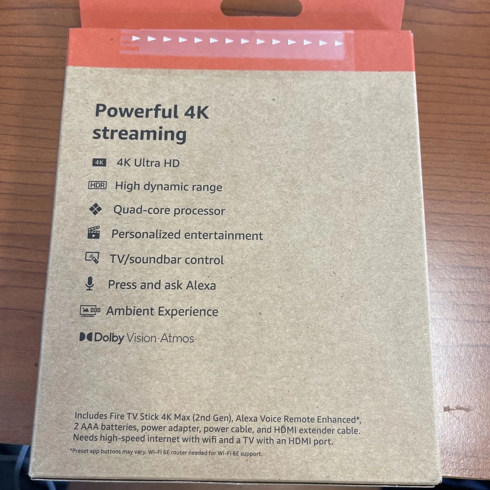 Imagem 3 de 5 do produto Amazon Fire Tv Stick 4k Max (2ª Geração) 16gb, Wi-fi 6e,