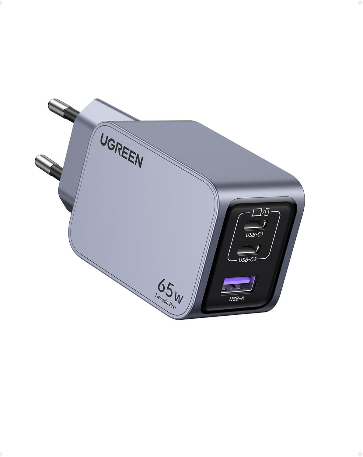 Carregador Rápido Ugreen Nexode Pro 65w Gan (3 Portas) Ganinfinity