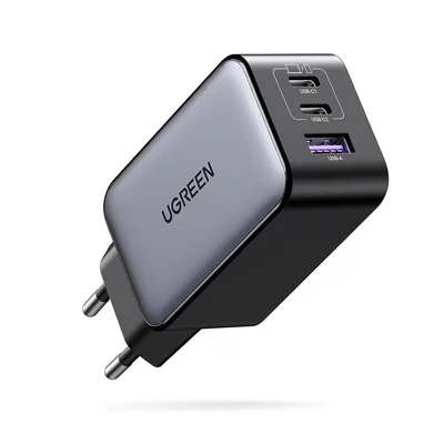 Carregador Rápido Ugreen Nexode 65w Gan Pd (3 Em 1)