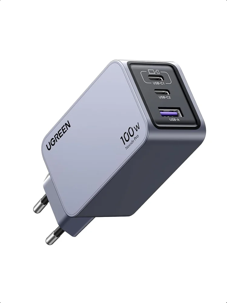 Imagem 4 de 5 do produto Carregador Rápido Ugreen Nexode Pro 100w Com (3 Portas) Ganinfinity,