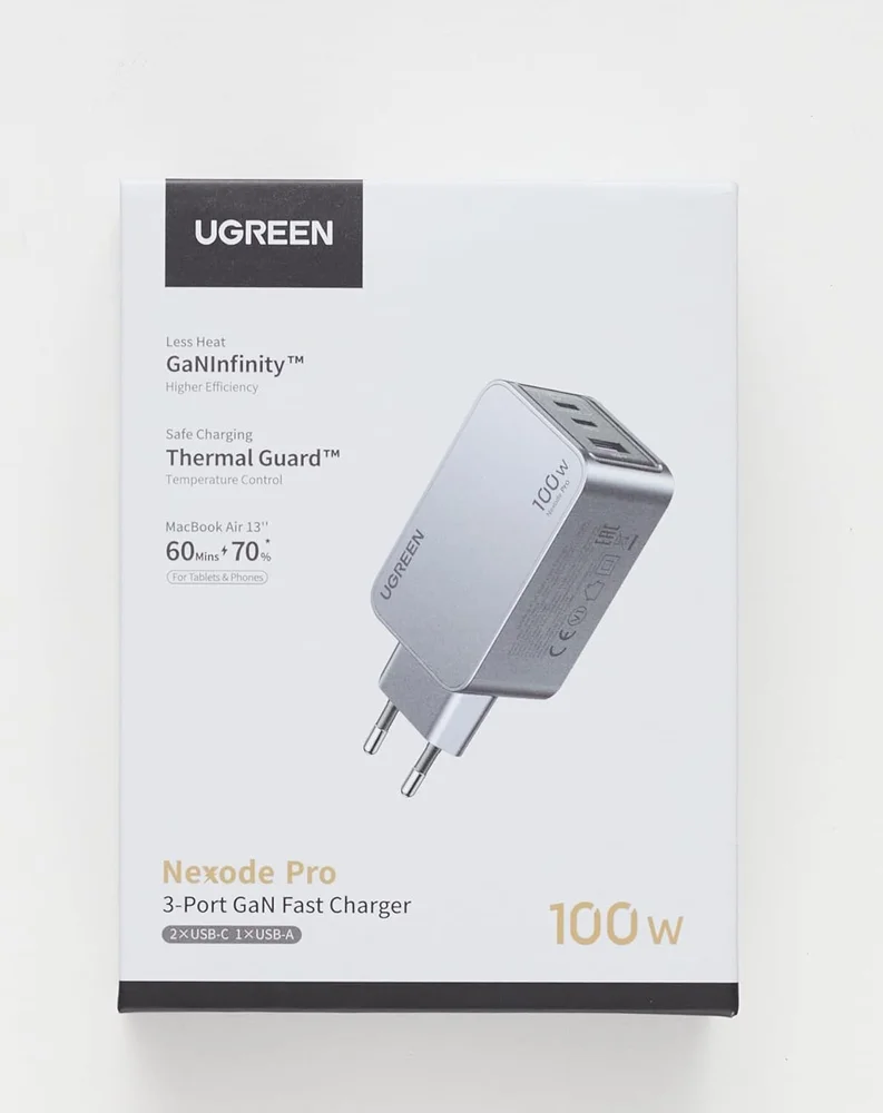 Imagem 5 de 5 do produto Carregador Rápido Ugreen Nexode Pro 100w Com (3 Portas) Ganinfinity,