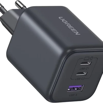 Carregador Rápido Turbo Ugreen 45w Gan Super Fast Charging 2.0  Suporta 25w 20w