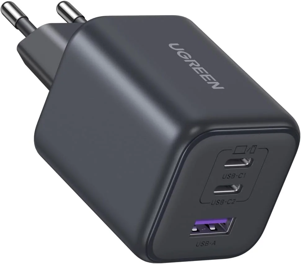 Carregador Rápido Turbo Ugreen 45w Gan Super Fast Charging 2.0  Suporta 25w 20w
