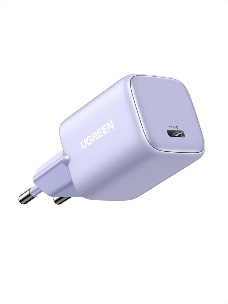 Carregador Usb-c Ugreen Nexode 30w Gan  Suporta 25w 20w (roxo)
