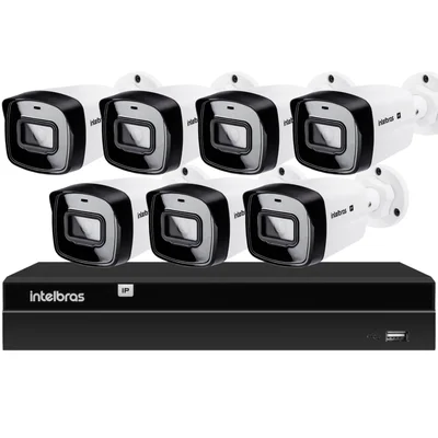 Kit Cftv 7 Câmeras Ip Intelbras Nvd 1408p Hd S/hd