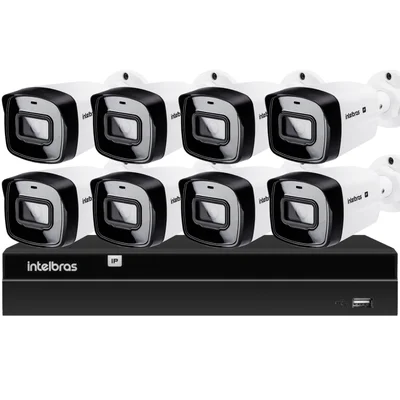 Kit 8 Câmeras Ip Vipc 1230b Intelbras Nvd 1408p Hd S/hd