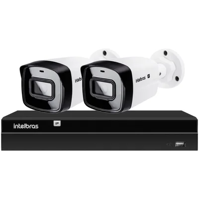 Kit Cftv 2 Câmeras Ip Vipc 1230b Intelbras Nvd 1404p S/hd