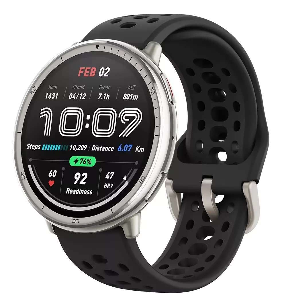 Smartwatch Amazfit Active 2 A2437 - (preto) Gps, Tela AmoLED 44mm, Resistente À Água 5 Atm,