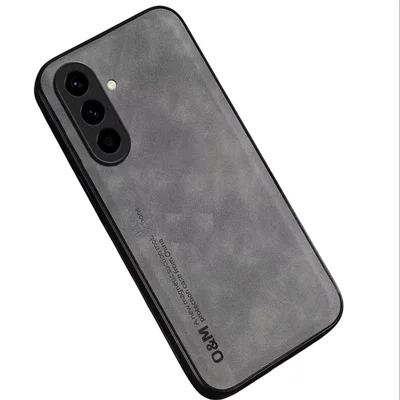 Capinha Luxo Couro Camurça Luxury Para Samsung Galaxy A17