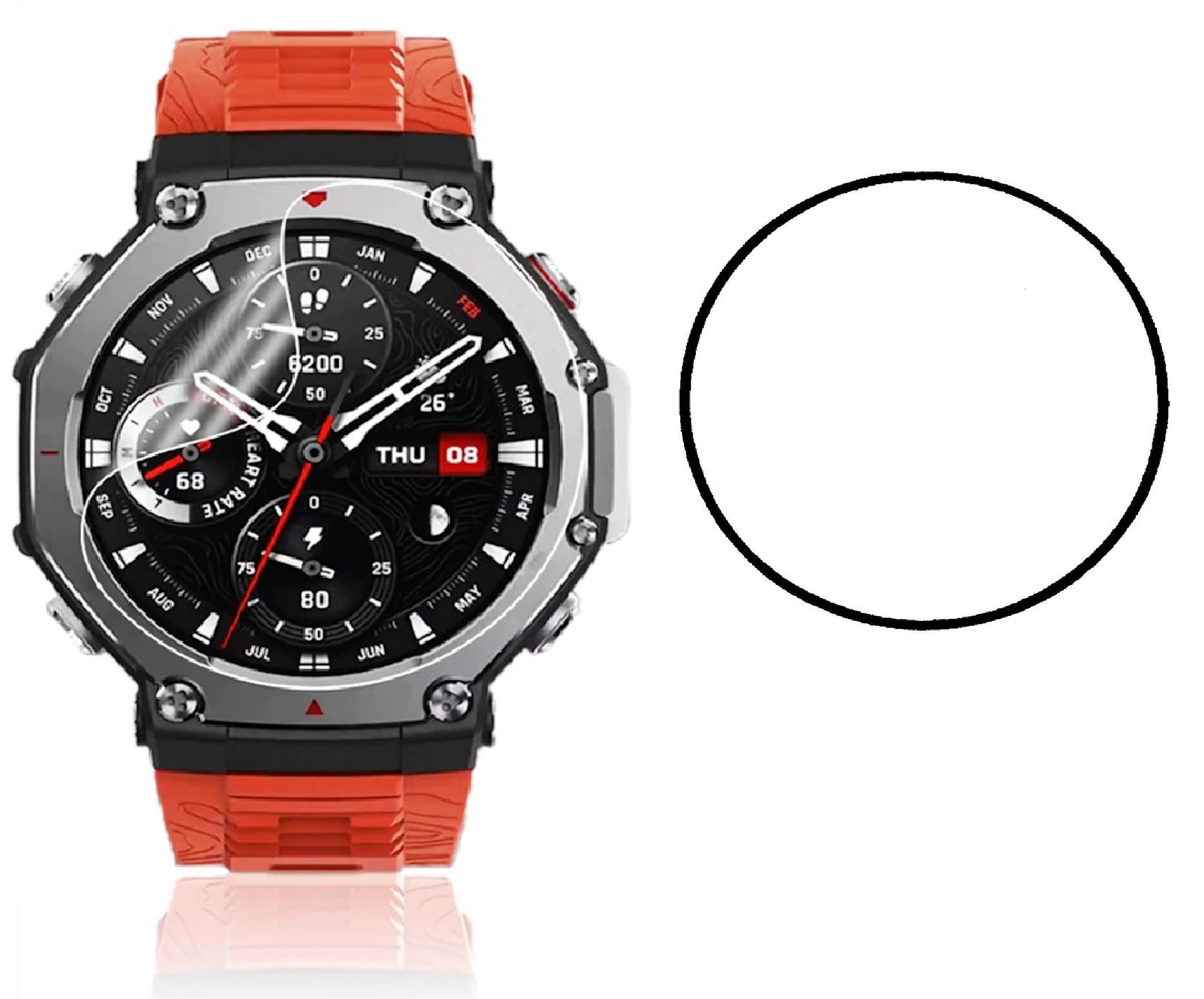 Película Ceramica 9d P/ Smartwatch T-rex 3 Pro (48mm)