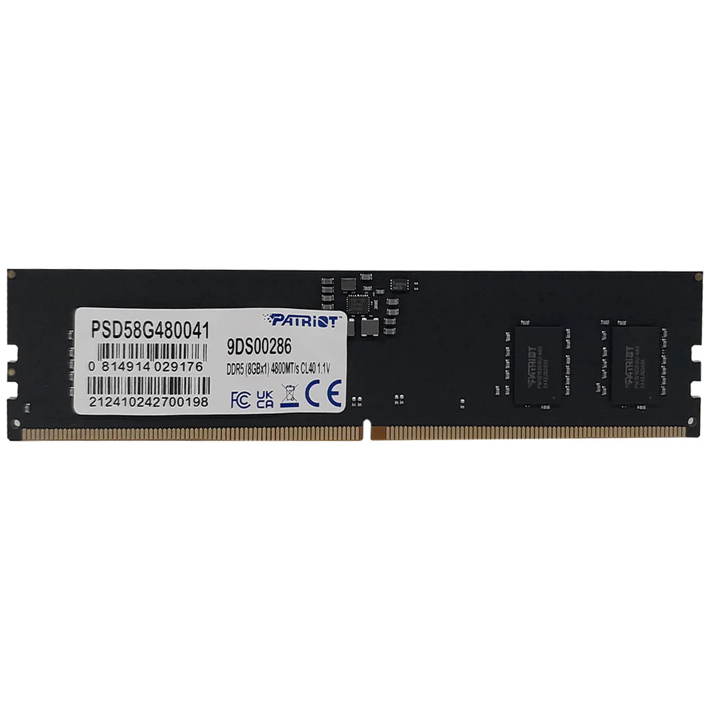 Imagem 3 de 3 do produto Memória 8GB, Patriot, Ddr5, 4800mhz, Cl40 - Psd58g480041
