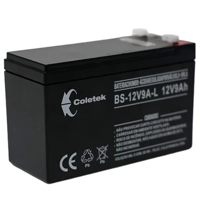 Bateria Coletek Para Nobreak, 12v 9ah, Preto - Bs-12v9a