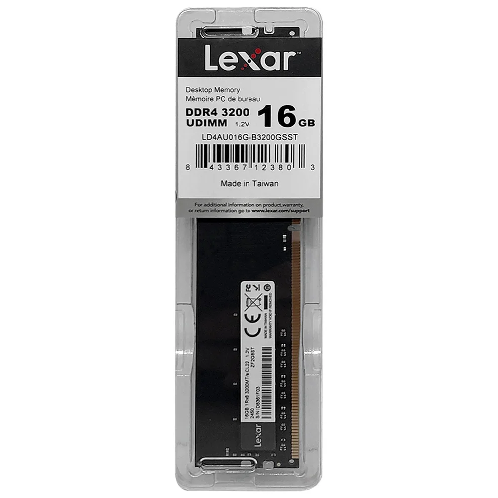 Imagem 3 de 3 do produto Memória 16gb Lexar, Ddr4, 3200mhz, Cl22, 1.2v -  Ld4au016g-b3200gsst