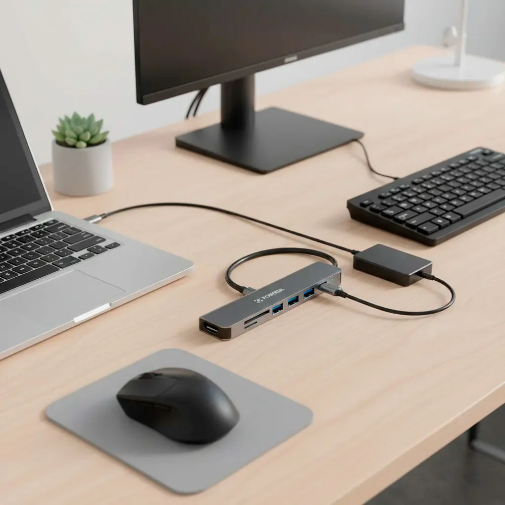 Imagem 4 de 5 do produto Hub Usb-c 7 Portas Fortrek Dc75