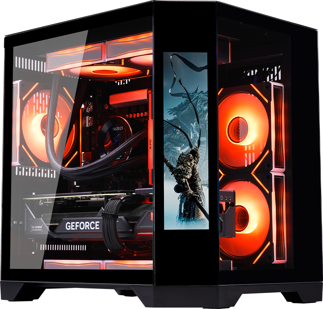 Gabinete Gamer K-mex Aquário Cg-02kv Com Monitor Dynamic