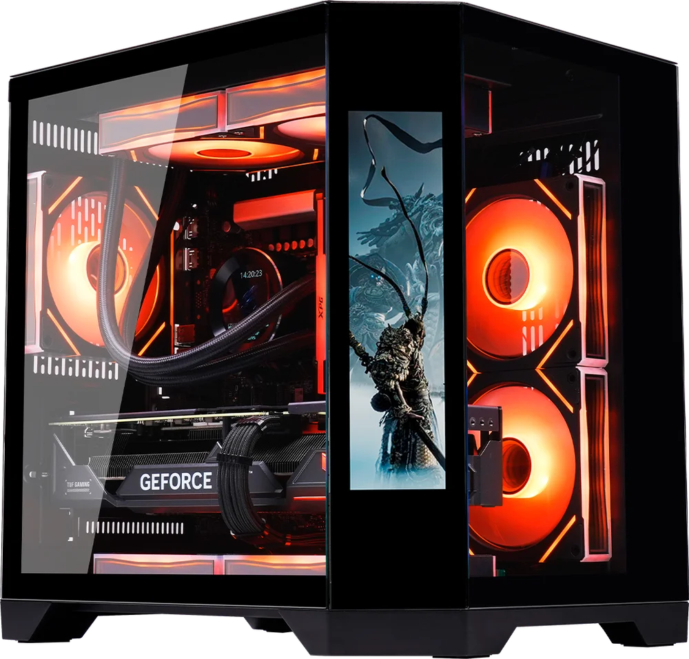 Gabinete Gamer K-mex Aquário Cg-02kv Com Monitor Dynamic