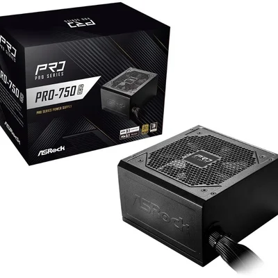 Fonte Asrock Pro 750w 80 Plus Gold Atx 3.1 - Pro-750g