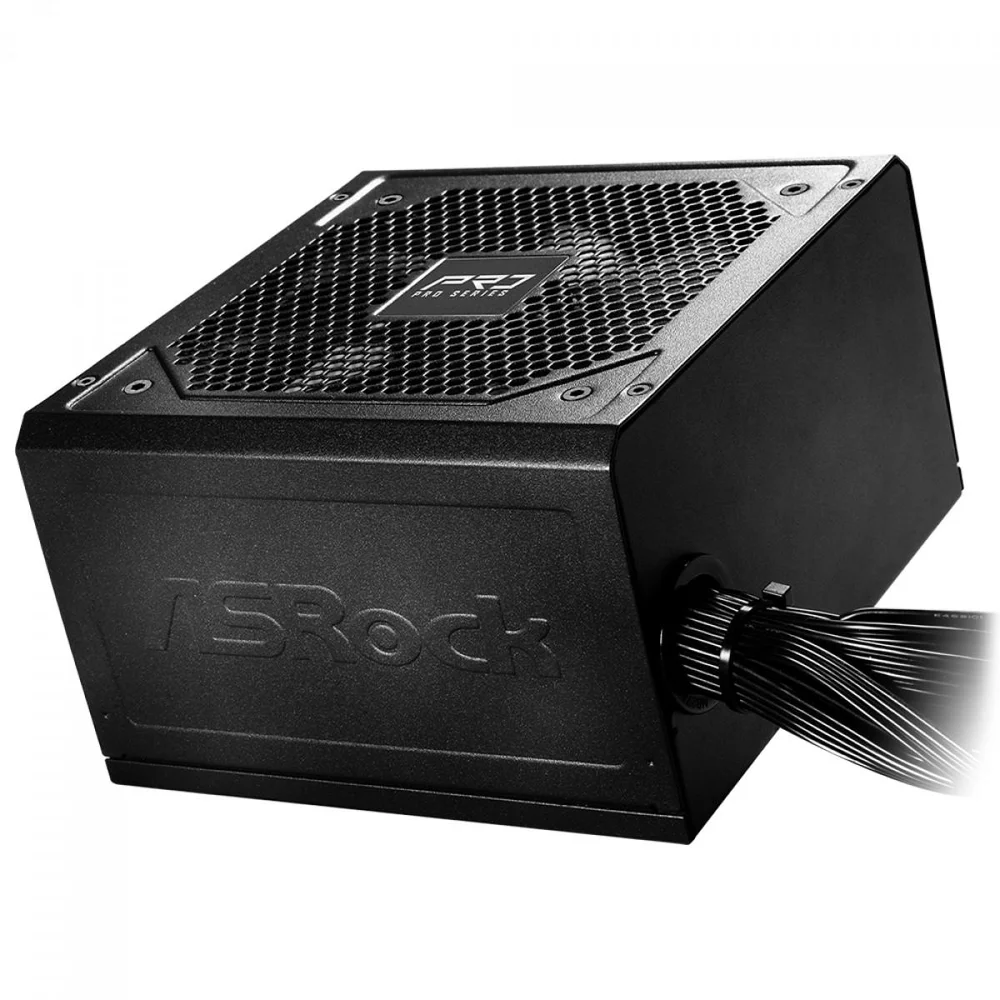 Imagem 3 de 5 do produto Fonte Asrock Pro, 750w, 80 Plus Bronze, Atx 3.1, PCie 5.1, Pfc Ativo, Preto, Pro-750b