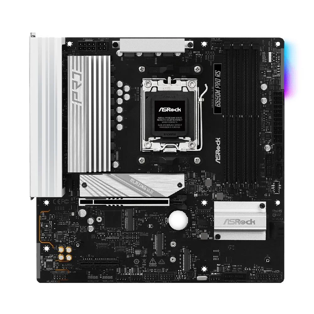 Imagem 3 de 5 do produto Placa Mãe Asrock B850m Pro Rs Am5 4xDDR5 Chipset B850 Matx