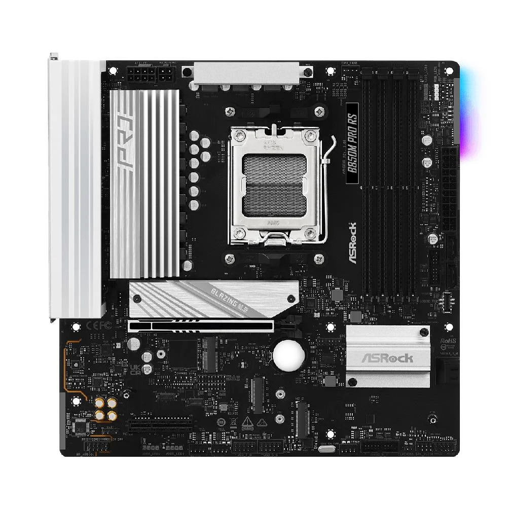 Imagem 4 de 5 do produto Placa Mãe Asrock B850m Pro Rs Am5 4xDDR5 Chipset B850 Matx
