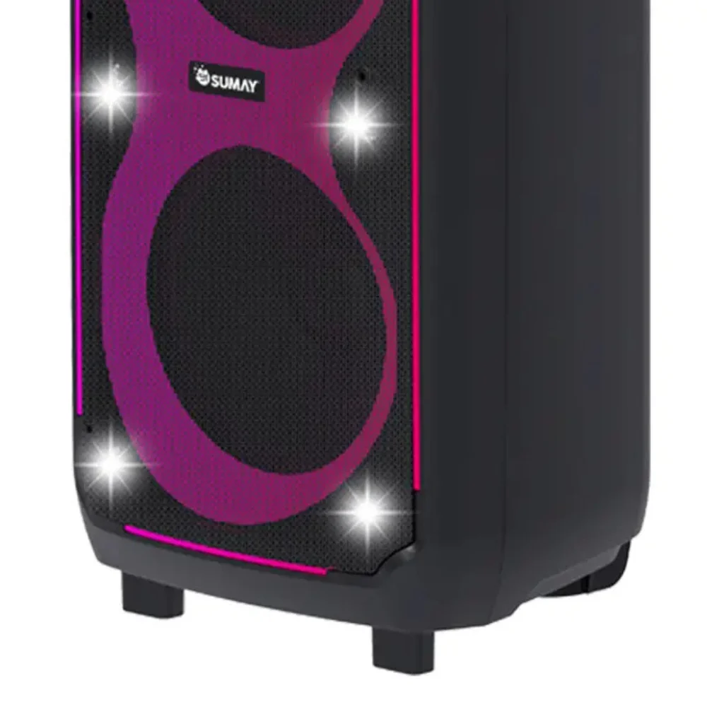Imagem 2 de 4 do produto Caixa De Som Sumay Cap49 Energy Box 1600w Bluetooth Preta