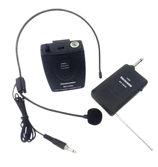 Imagem 4 de 4 do produto Microfone Lapela Sem Fio Tomate Mt-2205 Dinâmico Fone De Ouvido