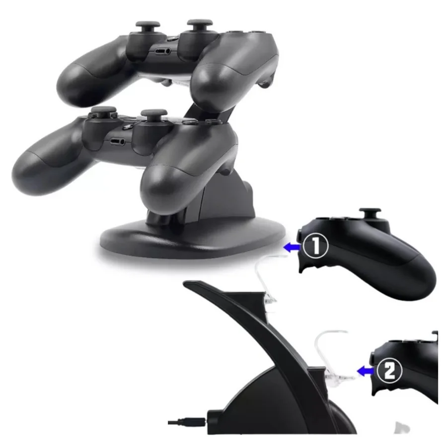 Imagem 2 de 4 do produto Carregador Controle Ps4 Suporte Dock Vertical Playstation 4